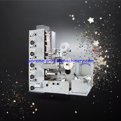 RY3205 LABEL (LOGO) FLEXO PRINTING MACHINE (WEB GUIDE ULTRASONIC TYPE, 1 DIE CUTTING STATION) UV LED MERCURY LAMP 380V