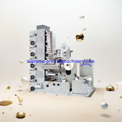 RY-320L FLEXO PRINTING MACHINE 5COLOR WEB GUIDE ULTRASONIC TURN BAR WASTER REWIND LAMINATING DEVICE 1UNIT DIE CUTTING