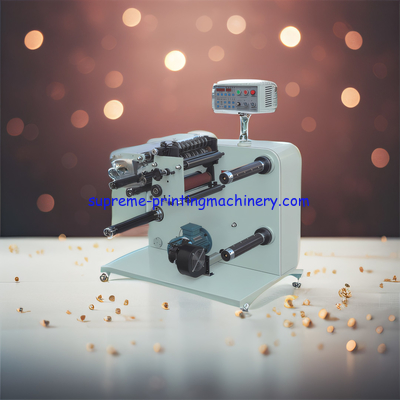 HIGH SPEED 320 AUTOMATIC LABEL SLITTING MACHINE WITH MAX MATERIAL FEEDING WIDTH 350MM CE CERTIFICATED SAFETY FOR EURO