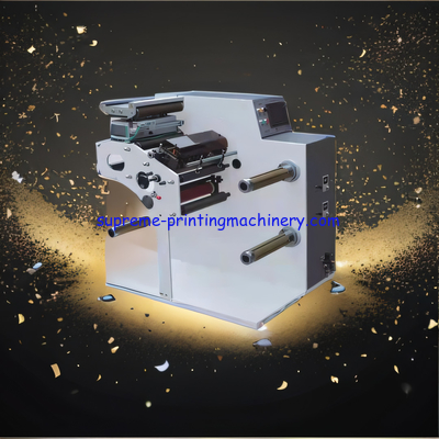 HIGH SPEED SLITTING MACHINE FOR THICKER FILM LABELS ALUMINUM FOIL AND COATED MATERIALS HIGH END MARKET PLC EPC TURRET