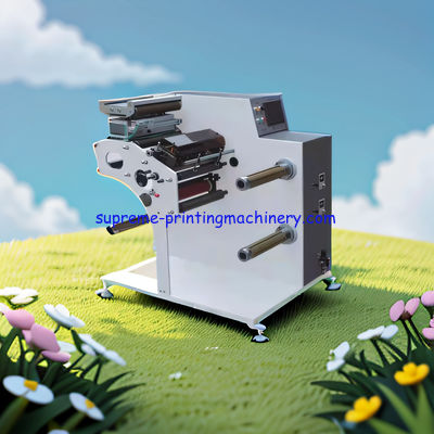 MINI SLIT WIDTH 16MM FQ-320/450 HIGH SPEED LABEL SLITTER MACHINE NARROW SCOPE PAPER WITH TURRET REWINDING 2 PIECES