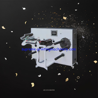 MINI SLIT WIDTH 16MM HIGH SPEED SLITTING MACHINE FOR THICKER FILM LABELS ALUMINUM FOIL AUTO TENSION CONTROLLER SERVO PLC