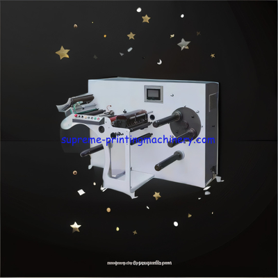 MINI SLIT WIDTH 16MM HIGH SPEED SLITTING MACHINE FOR THICKER FILM LABELS ALUMINUM FOIL AUTO TENSION CONTROLLER SERVO PLC