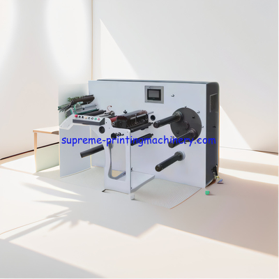 MAX REWINDING DIAMETER 500MM FQ-350/450 HIGH SPEED LABEL SLITTER MACHINE NARROW SCOPE PAPER EPC PLC TOUCH SCREEN TENSION