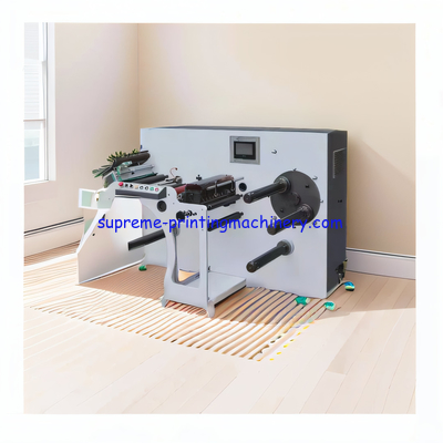 MAX REWINDING DIAMETER 500MM FQ-350/450 HIGH SPEED LABEL SLITTER MACHINE NARROW SCOPE PAPER EPC PLC TOUCH SCREEN TENSION