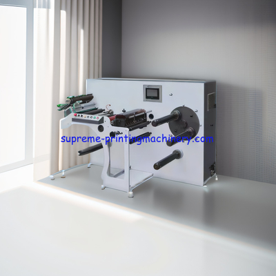 HIGH-SPEED SLITTING MACHINE FOR THICKER FILM LABELS ALUMINUM FOIL AND COATED MATERIALS WITH TURRET REWINDING LABEL PAPER