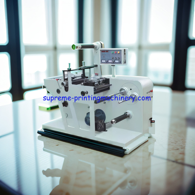 EFFICIENT ADHESIVE LABEL PAPER PROCESS MACHINERY MAX DIAMETER 500MM ROTARY BLANK LABEL DIE CUTING MACHINE WITH SLITTER