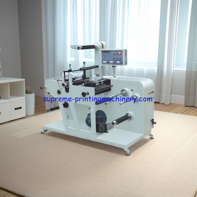 MQ-350Y ROTARY BLANK LABEL DIE CUTING MACHINE WITH SLITTER FUMIGATION WOODEN CASE PACKAGE 18 MONTH WARRANTY TURRET