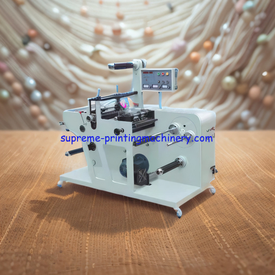 MQ320-Y ROTARY BLANK LABEL DIE CUTING MACHINE WITH SLITTER PRICE INCLUDING ONE SET MAGNETIC CYLINDER TURRET REWINDING