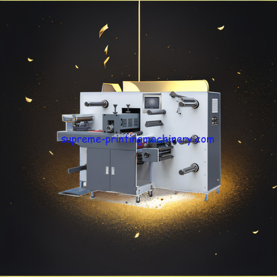DIE CUTTING LENGTH 480MM ADHESIVE LABEL PAPER PROCESS MACHINERY - MOQ 1 SET INTERMITTENT SEMI ROTARY DIE-CUTTING SLITter
