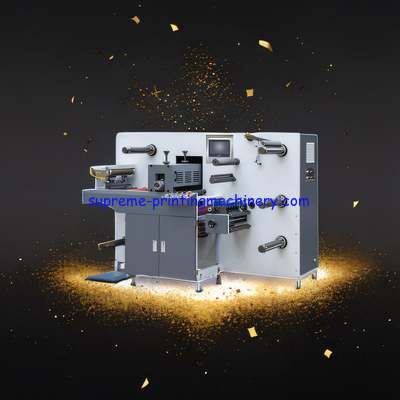 DIE CUTTING LENGTH 480MM ADHESIVE LABEL PAPER PROCESS MACHINERY - MOQ 1 SET INTERMITTENT SEMI ROTARY DIE-CUTTING SLITter