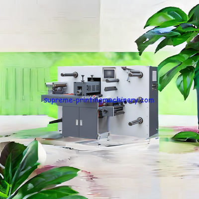 HIGH CAPACITY 15KW ADHESIVE LABEL PAPER PROCESS MACHINERY UNWINDING MAX DIAMETER 600MM INTERMITTENT SEMI ROTARY DIE-CUT