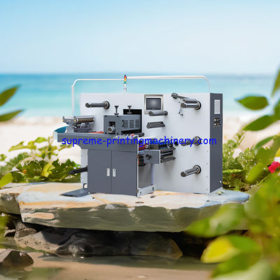 HIGH PRECISION ADHESIVE LABEL PAPER PROCESS MACHINERY DIE CUTTING LENGTH 200MM-450MM SEMI-ROTARY DIE CUTTING MACHINE