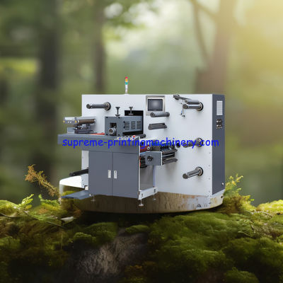 HIGH PRECISION ADHESIVE LABEL PAPER PROCESS MACHINERY DIE CUTTING LENGTH 200MM-450MM SEMI-ROTARY DIE CUTTING MACHINE