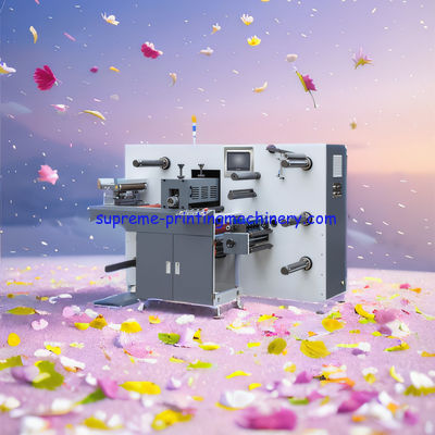 550MM DIE CUTTING LENGTH ADHESIVE LABEL PAPER PROCESS MACHINERY 120M/MIN SLITTING SPEED SEMI-ROTARY DIE CUTTING MACHINE