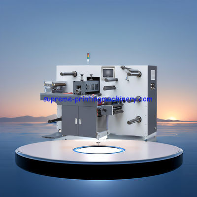 MAX REWINDING DIAMETER 650MM ADHESIVE LABEL PAPER PROCESS MACHINERY INTERMITTENT SEMI-ROTARY DIE CUTTING MACHINE TURRET