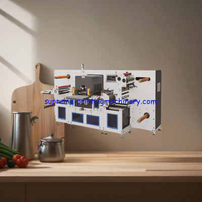 350MM*350MM FLAT BED DIE CUTTING EQUIPMENT WITH MAXIMUM REWINDING DIAMETER OF 800MM HOT STAMPING SHEET CUTTING SERVO