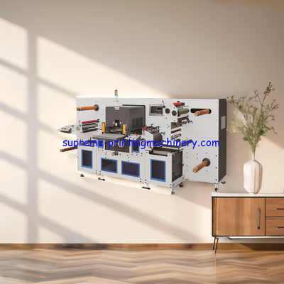 MQ-350G ADHESIVE LABEL PAPER PROCESS MACHINERY MAX MATERIAL PULLING LENGTH 80M/MIN 1 YEAR WARRANTY DIE CUTTER MACHINERY