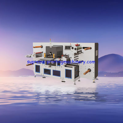 MAX REWINDING DIAMETER 800MM ADHESIVE LABEL PAPER PROCESS MACHINERY MOQ 1 SET FLAT BED MACHINE DIE-CUTTING WITH SHEET