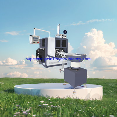 semi-rotary Intermittent die cutting machine print self adhesive paper lable 4 spindle turret slitter glue less non stop