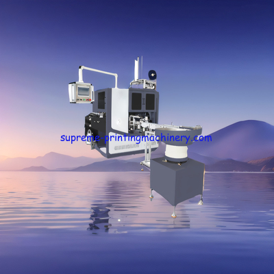 two station full rotary die cutting machine blank self adhesive paper lable 4 spindle turret slitter glue less non stop