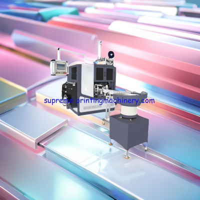 Fully automatic 4-shaft turret type non-stop rewinding machine no-glue and glue less slitter turret rewinding machine