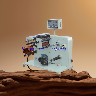 FQ-320FII SLITTING MACHINE MAGNETIC BRAKE AND CLUTH TURRET REWINDING AUTOMATIC INFLATION FOR AIR SHAFT 16MM 8 KNIFES
