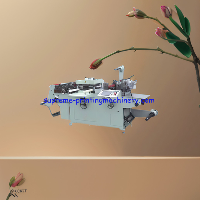 AUTOMATIC LABEL DIE CUTTING MACHINE HOT STAMPING SERVO MOTOR STEP MOTOR SILVER GOLDEN STAMPING ELECTROCHEMICAL ALUMINUM