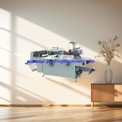 AUTOMATIC LABEL DIE CUTTING MACHINE HOT STAMPING SERVO MOTOR STEP MOTOR SILVER GOLDEN STAMPING ELECTROCHEMICAL ALUMINUM