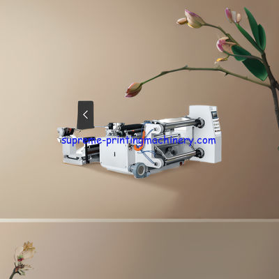 HEAT SEALING COTTON MELT BLOWN MASK FABRIC PET OPP CPP PE PS PVC FOIL PAPER PLC CONTROLLED HORIZONTAL SLITTING MACHINERY