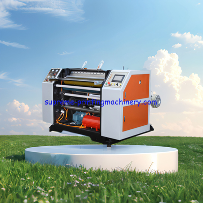 THERMAL BOND CASH REGISTER FAX POS ATM PAPER AND OTHER SMALL RIBBON ROLL AUTOMATIC PLC SLITTING AND REWINDING MACHINERY