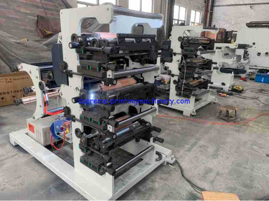 Narrow vertical BOPP SEALING TAPE LABEL DISPOSABLE chopsticks film 2 COLOR FLEXO PRINTING ONLINE WITH SLITTING MACHINE