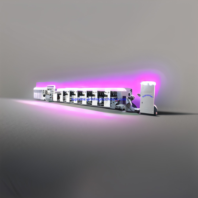 YT-41300 UNIT TYPE FLEXOGRAPHIC PRINTING MACHINE PETAL STRUCTURE BOPP TAPE SPECIAL MATERIAL GUIDE ROLLER CUSTOMIZED