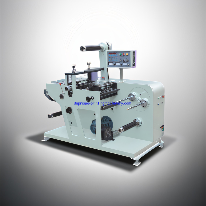 TABLETOP DIE-CUTTING MACHINE FOR MAX. WEB WIDTH 320MM AND MAX. UNWINDER DIAMETER 500MM PLAIN BARCODE LABEL DIE CUTTING