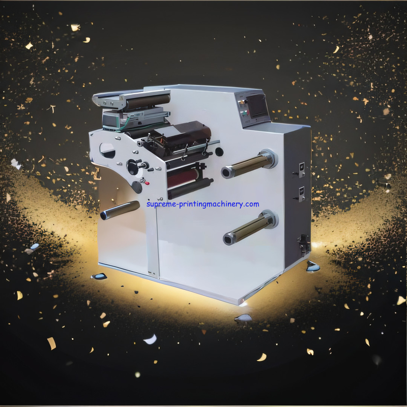 HIGH SPEED SLITTING MACHINE FOR THICKER FILM LABELS ALUMINUM FOIL AND COATED MATERIALS HIGH END MARKET PLC EPC TURRET