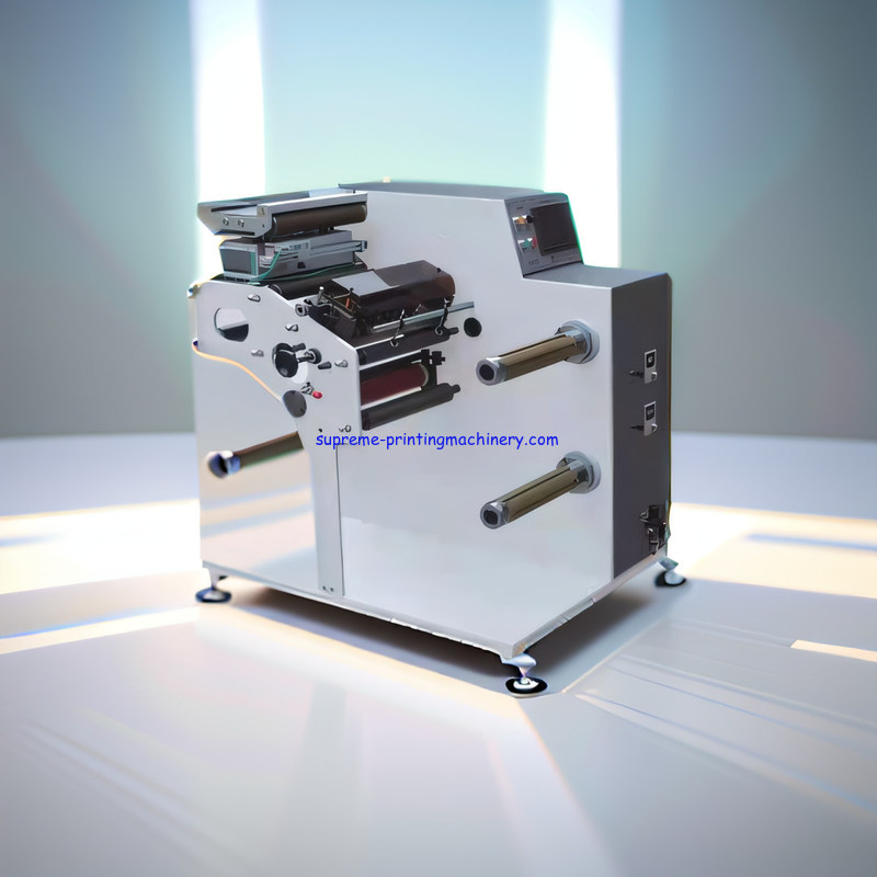 MINI SLIT WIDTH 16MM FQ-320/450 HIGH SPEED LABEL SLITTER MACHINE NARROW SCOPE PAPER WITH TURRET REWINDING 2 PIECES
