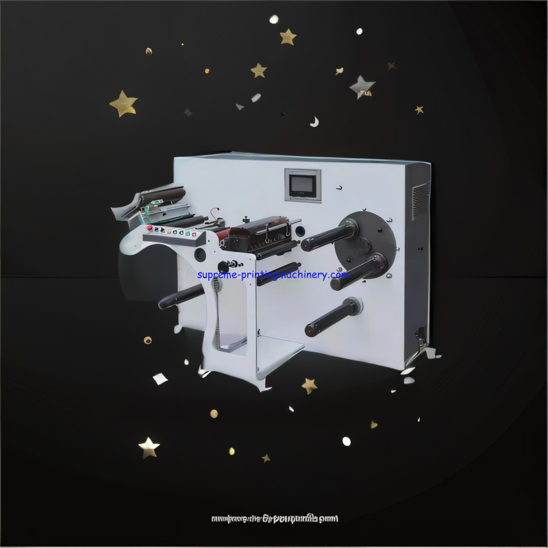 MINI SLIT WIDTH 16MM HIGH SPEED SLITTING MACHINE FOR THICKER FILM LABELS ALUMINUM FOIL AUTO TENSION CONTROLLER SERVO PLC