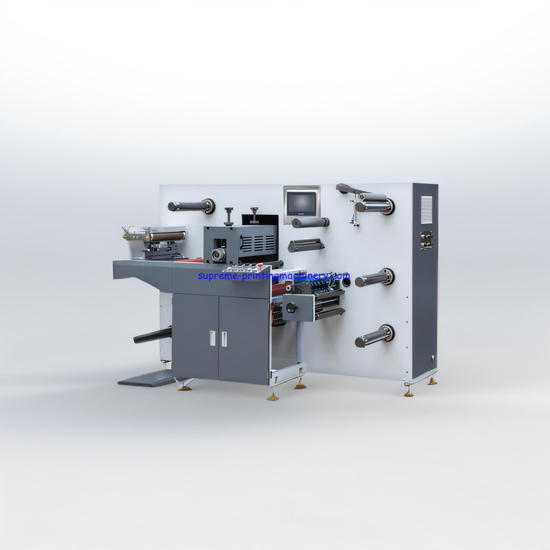 480MM DIE CUTTING LENGTH FULL SERVO INTERMITTENT ROTARY DIE CUTTING MACHINE OF 1 YEAR WITH SLITTING AND TURRET FUNCTION