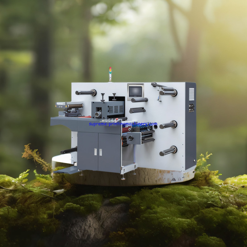 HIGH PRECISION ADHESIVE LABEL PAPER PROCESS MACHINERY DIE CUTTING LENGTH 200MM-450MM SEMI-ROTARY DIE CUTTING MACHINE