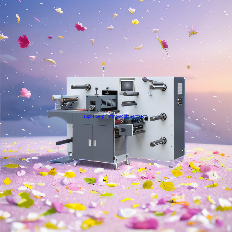 550MM DIE CUTTING LENGTH ADHESIVE LABEL PAPER PROCESS MACHINERY 120M/MIN SLITTING SPEED SEMI-ROTARY DIE CUTTING MACHINE