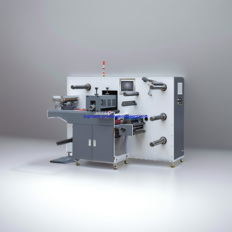 MQ-350YII Semi-rotary die cutting & slitting machine motion control system register sensor blank pre-printed labels