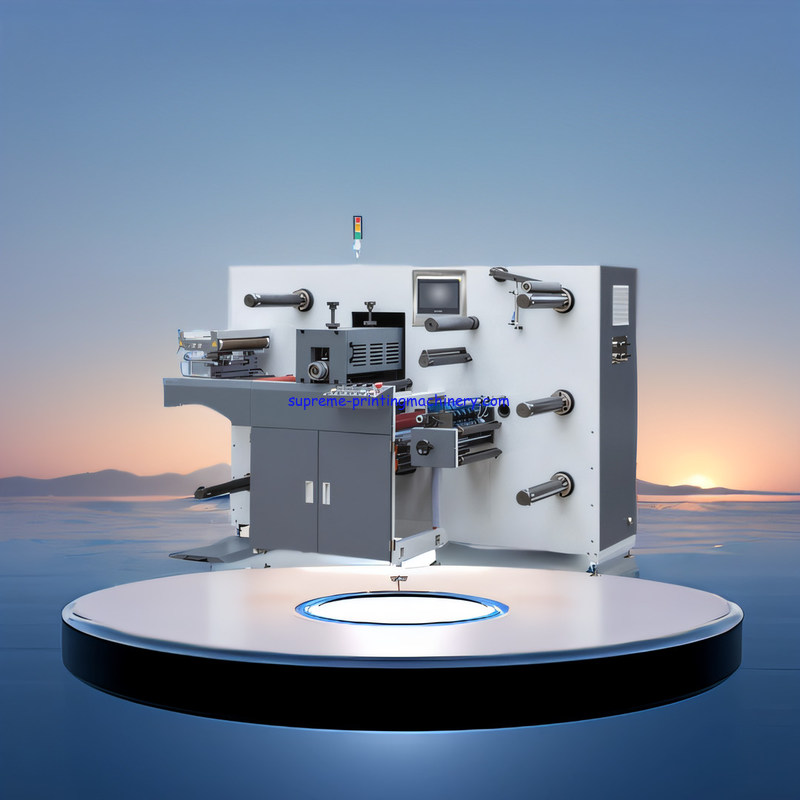 MAX REWINDING DIAMETER 650MM ADHESIVE LABEL PAPER PROCESS MACHINERY INTERMITTENT SEMI-ROTARY DIE CUTTING MACHINE TURRET
