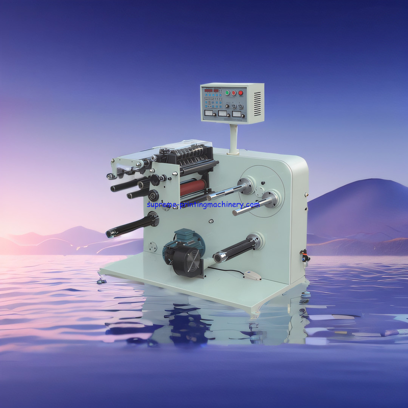 FQ-420FII AUTOMATIC SLITTING MACHINE WEB GUIDE FOR LEFT AND RIGHT 2PCS TURRET REWINDING INTO THE MINI ROLL NARROW PAPER