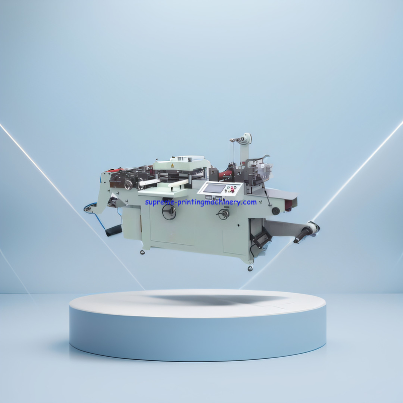 THERMAL BOND CASH REGISTER FAX POS ATM PAPER AND OTHER SMALL RIBBON ROLL FLATBED LABEL DIE CUTTING MACHINE HOT STAMPING